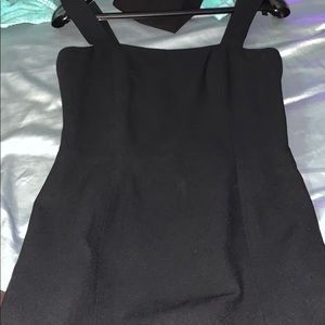 Ann Taylor black fitted working woman dress worn